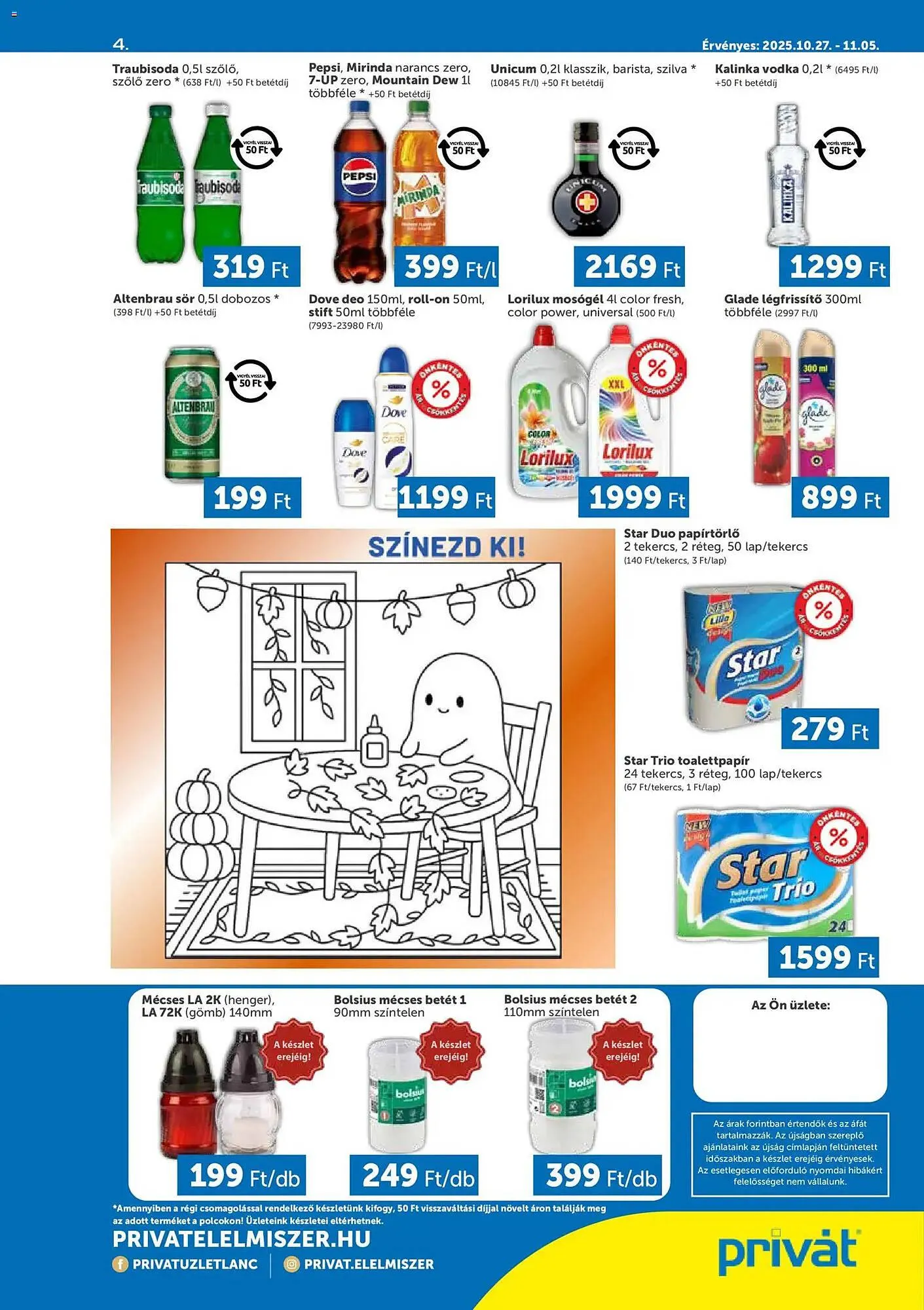 Katalógus PRIVÁT akciós újság október 27.-tól május 11.-ig 2026. - Oldal 4