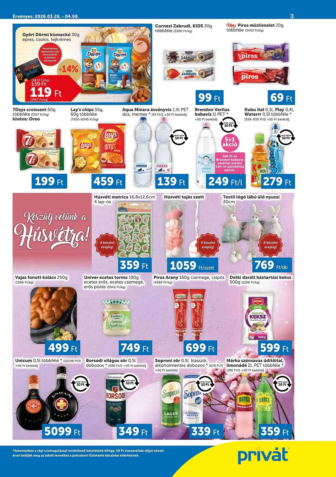Katalógus PRIVÁT akciós újság március 26.-tól április 8.-ig 2026. - Oldal 3