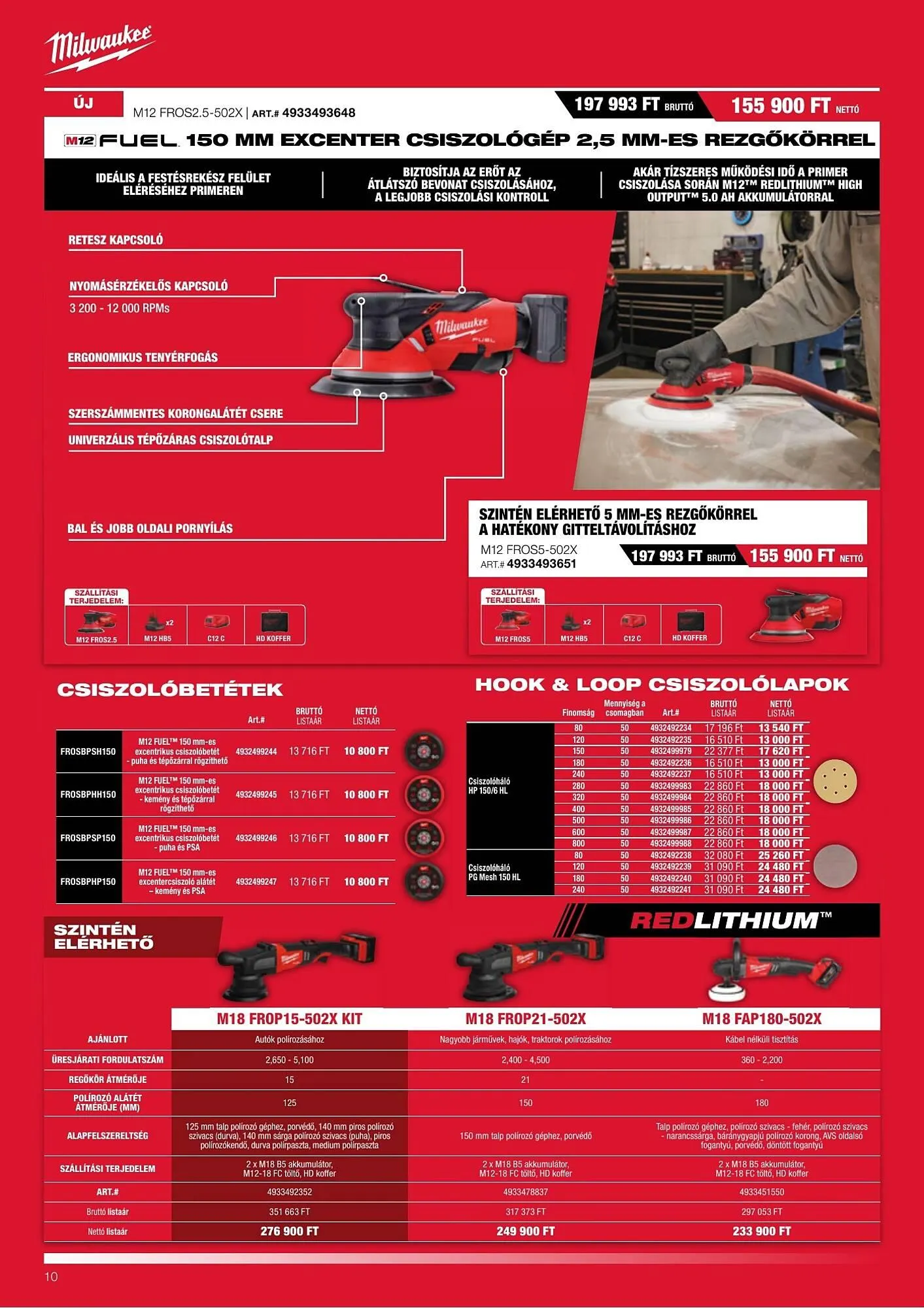 Katalógus Milwaukeetool akciós újság február 13.-tól július 31.-ig 2025. - Oldal 10