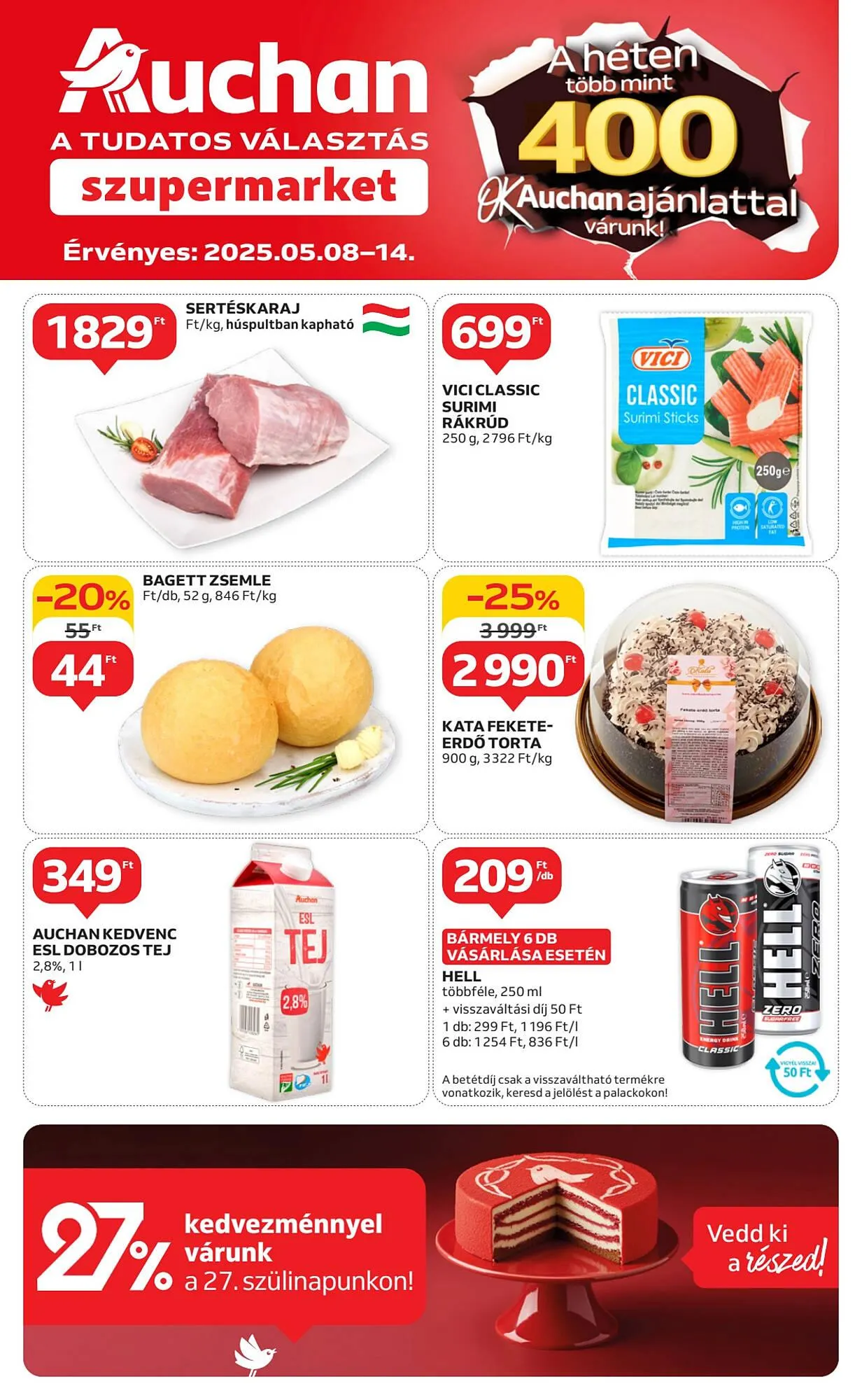 Katalógus Auchan akciós újság május 8.-tól május 14.-ig 2025. - Oldal 1