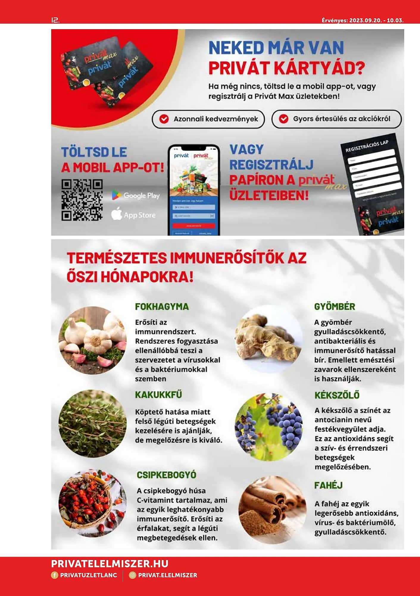 Katalógus PRIVÁT max akciós újság szeptember 20.-tól október 10.-ig 2023. - Oldal 12