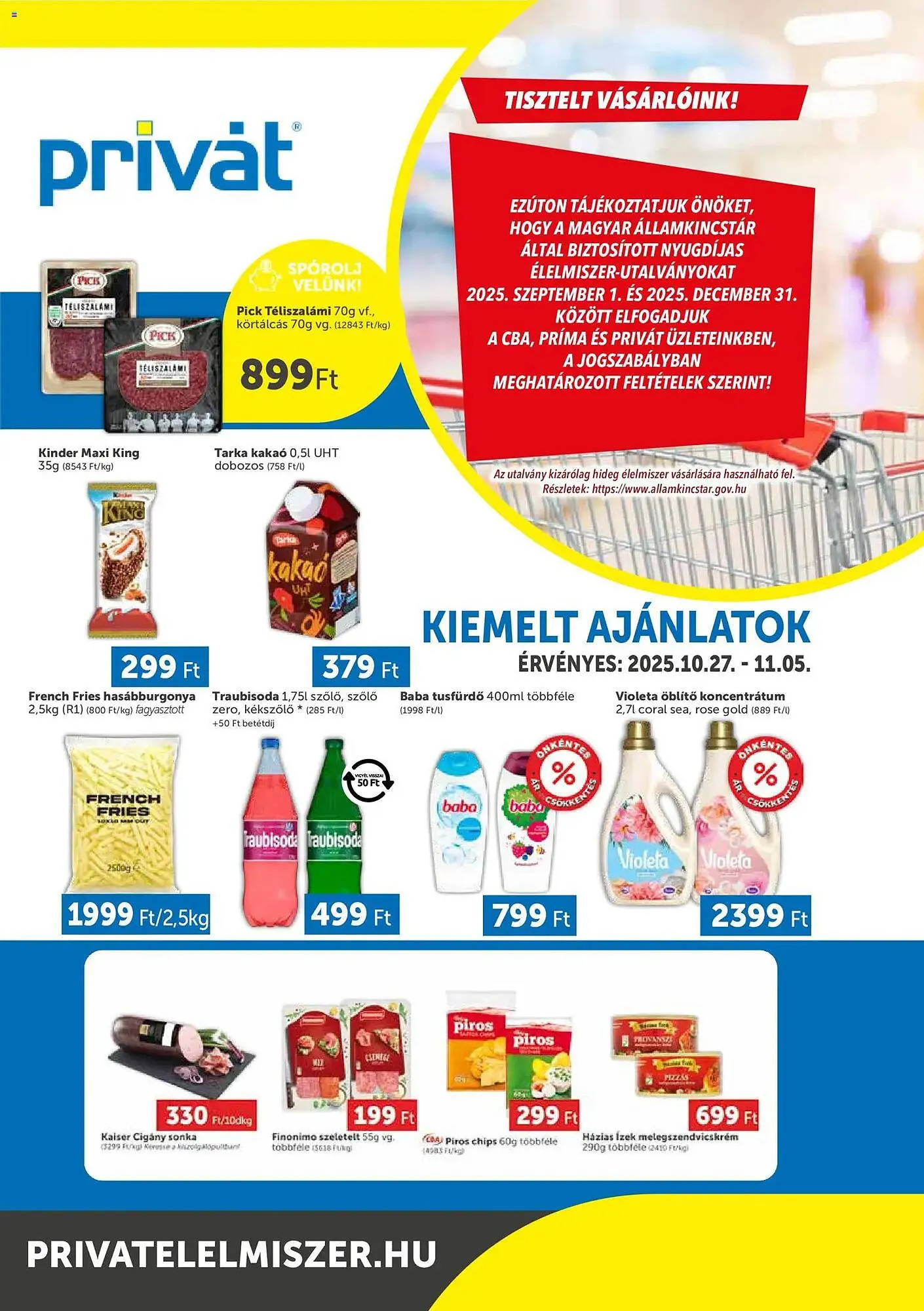 PRIVÁT akciós újság - 1