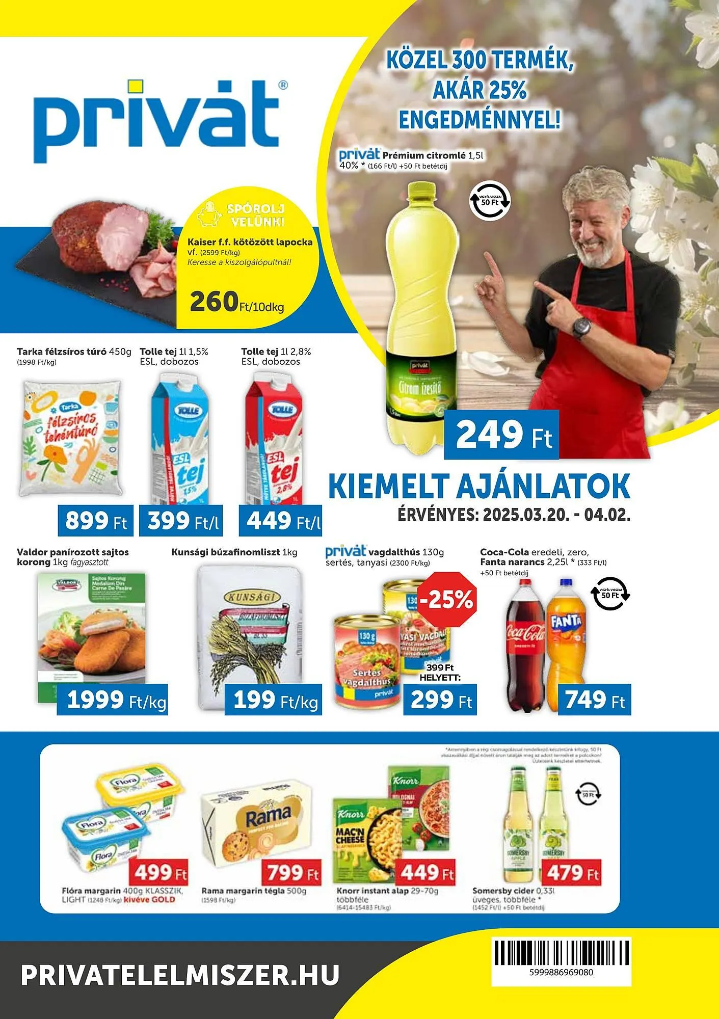 Katalógus PRIVÁT akciós újság március 20.-tól április 2.-ig 2025. - Oldal 1