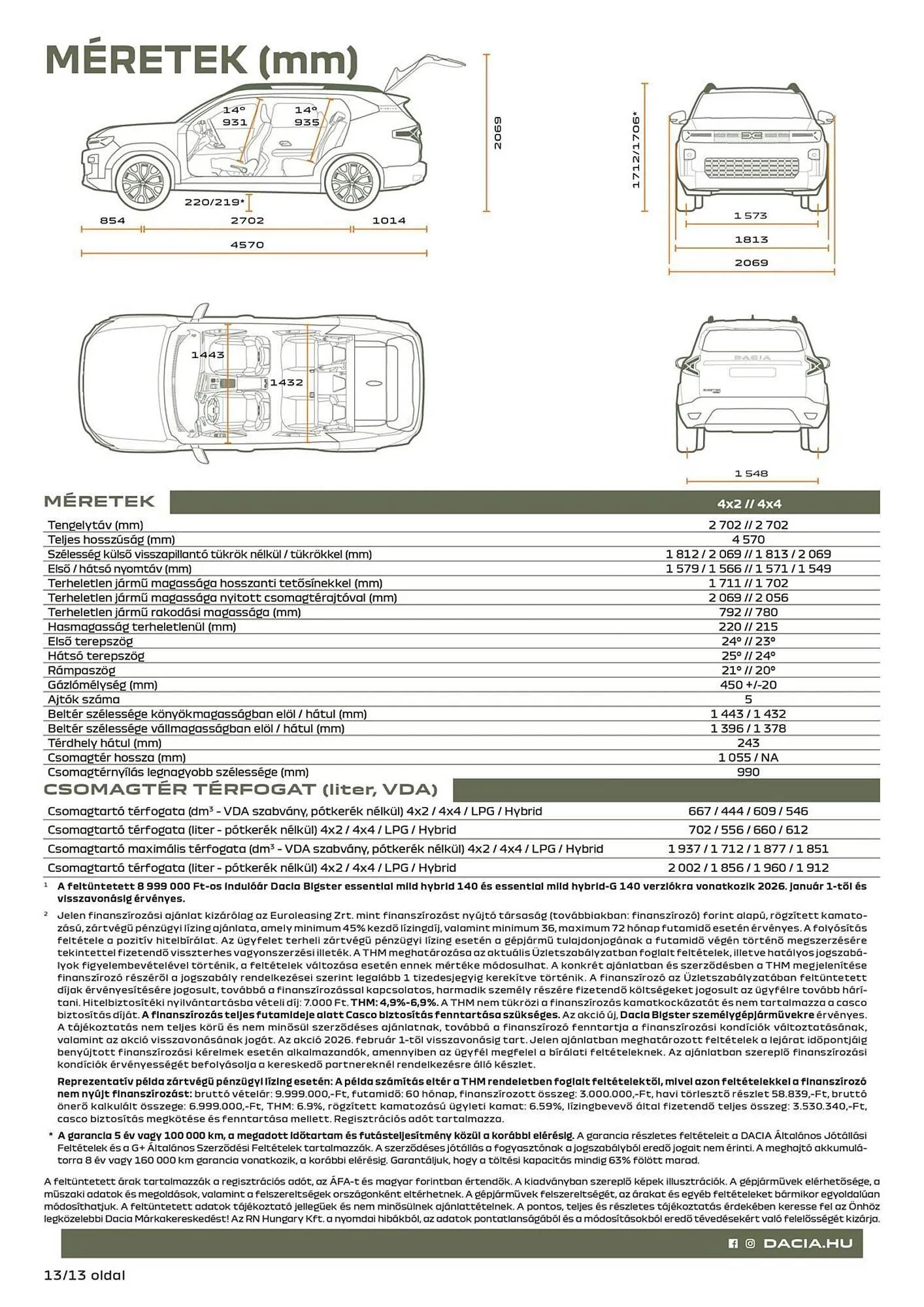 Katalógus Dacia akciós újság február 23.-tól április 3.-ig 2026. - Oldal 13