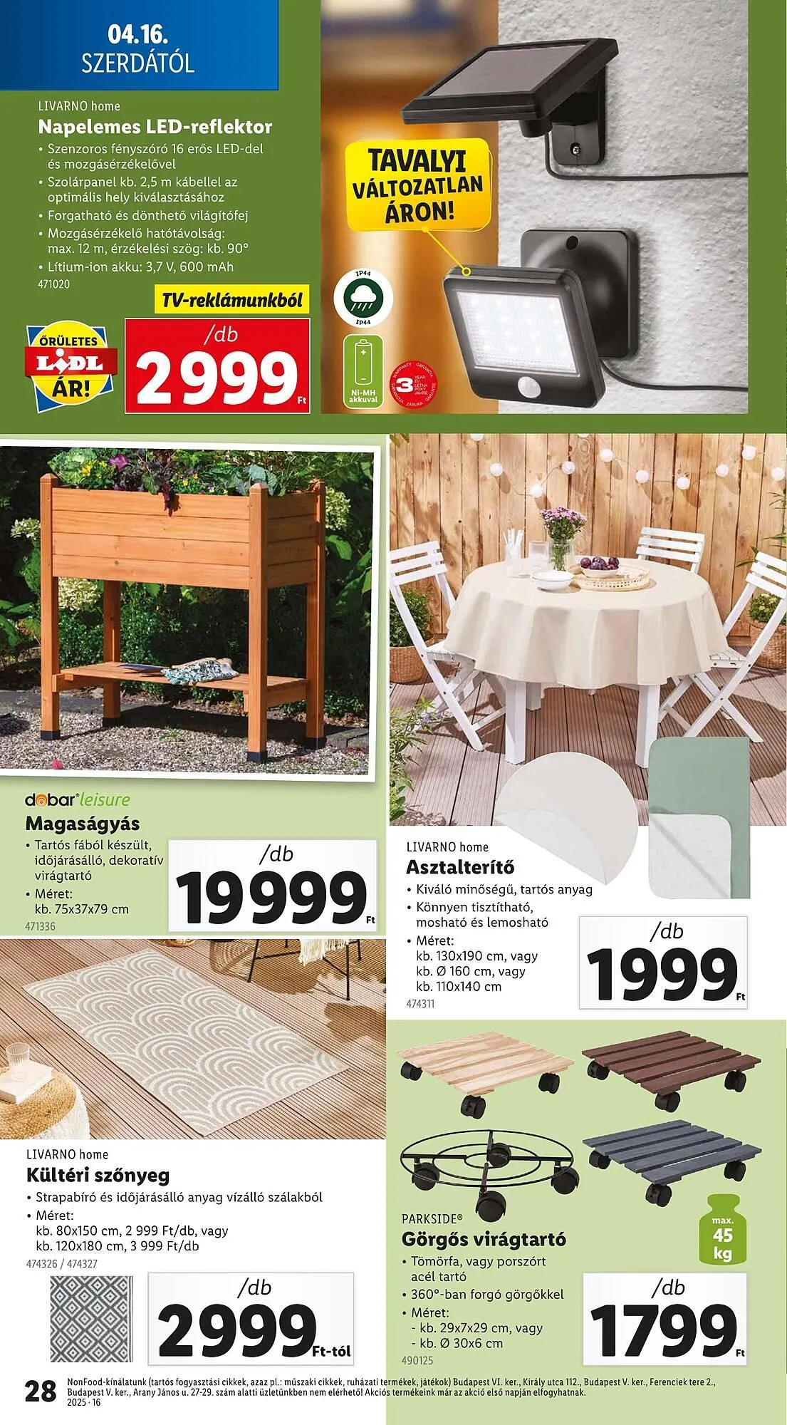 Katalógus Lidl akciós újság április 16.-tól április 19.-ig 2025. - Oldal 28