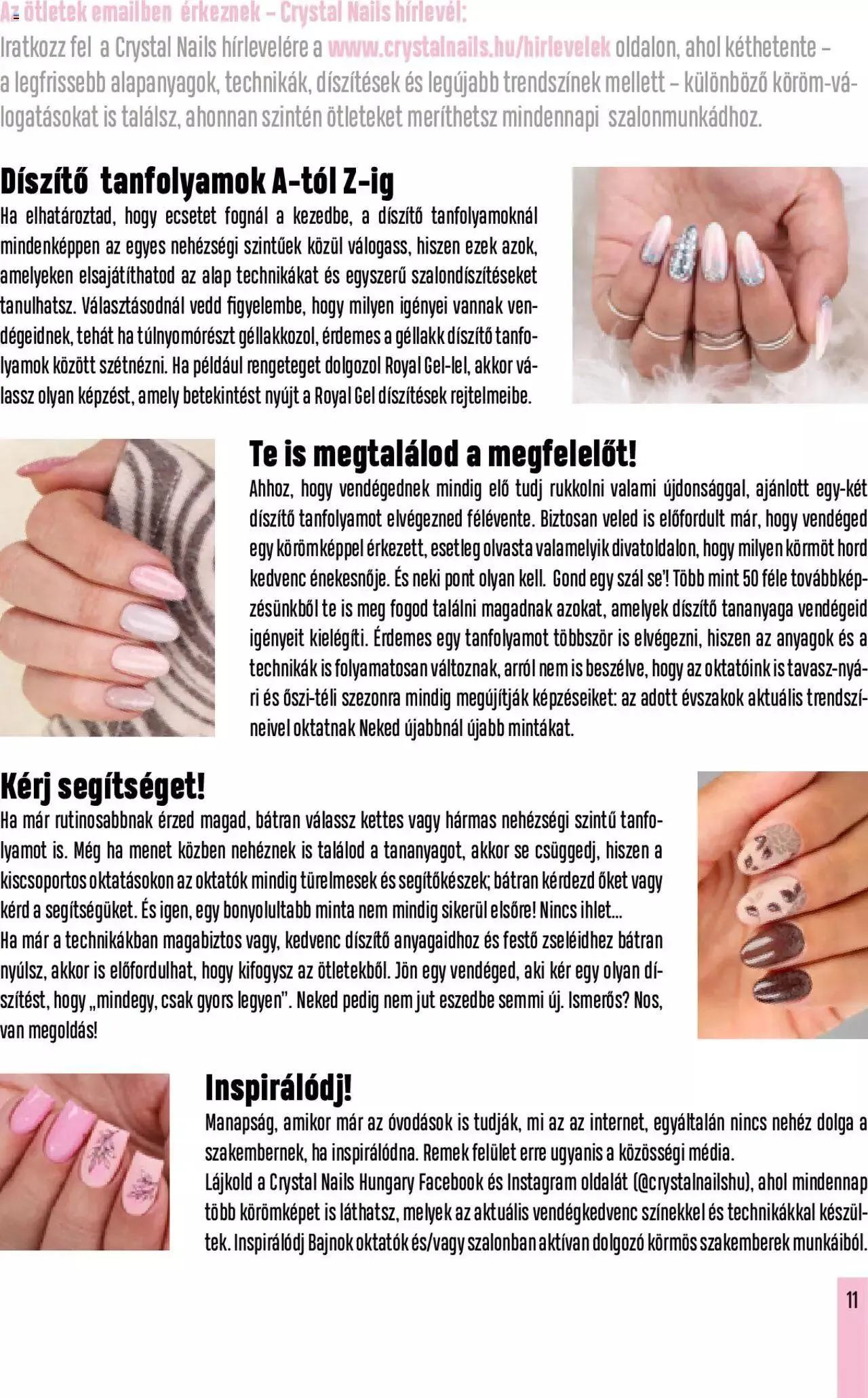 Katalógus Crystal Nails - Oktatási kézikönyv szeptember 5.-tól december 31.-ig 2023. - Oldal 11