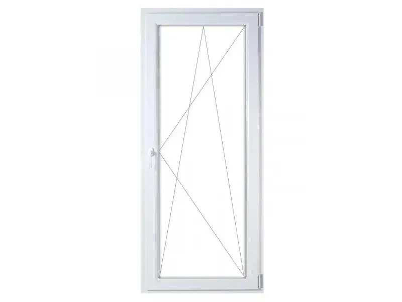 Műanyag erkélyajtó - 90x210 BNY (jobb)