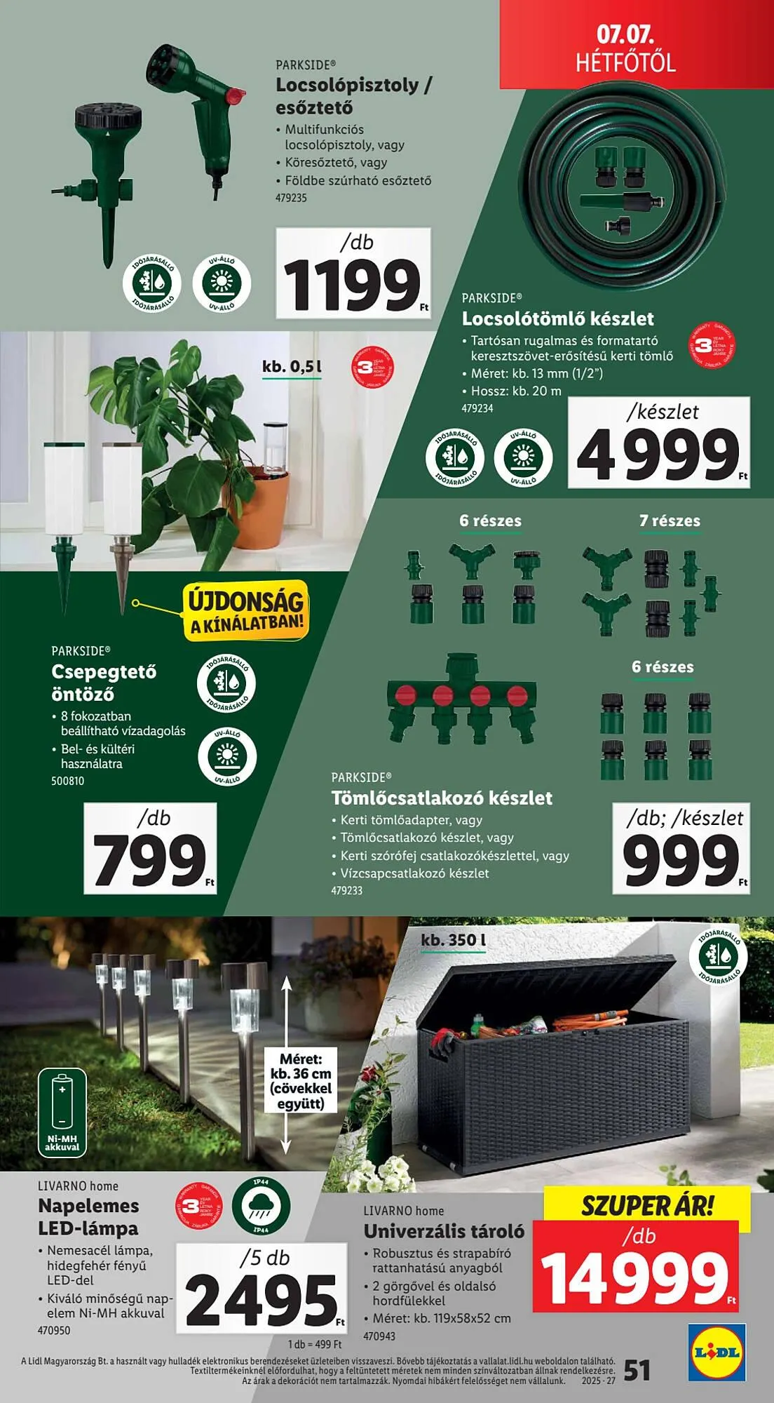 Katalógus Lidl akciós újság július 3.-tól július 9.-ig 2025. - Oldal 51