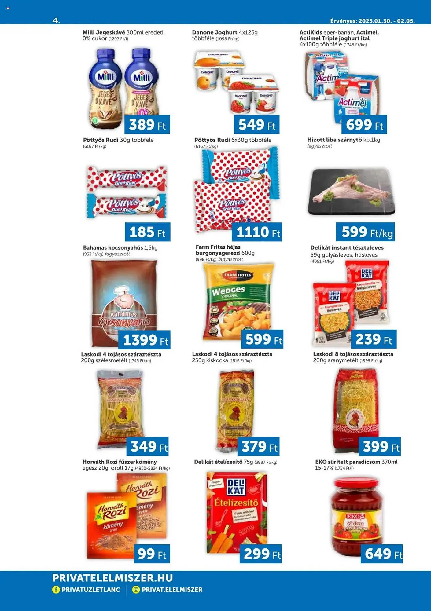 Katalógus PRIVÁT akciós újság január 30.-tól február 5.-ig 2025. - Oldal 4