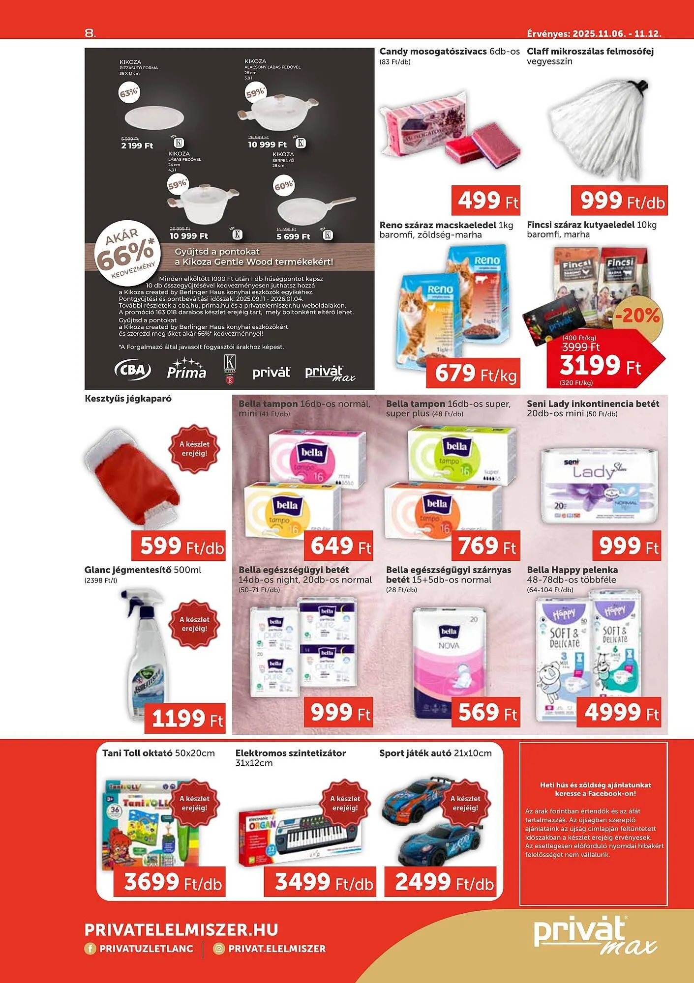 Katalógus PRIVÁT akciós újság november 6.-tól november 12.-ig 2025. - Oldal 8