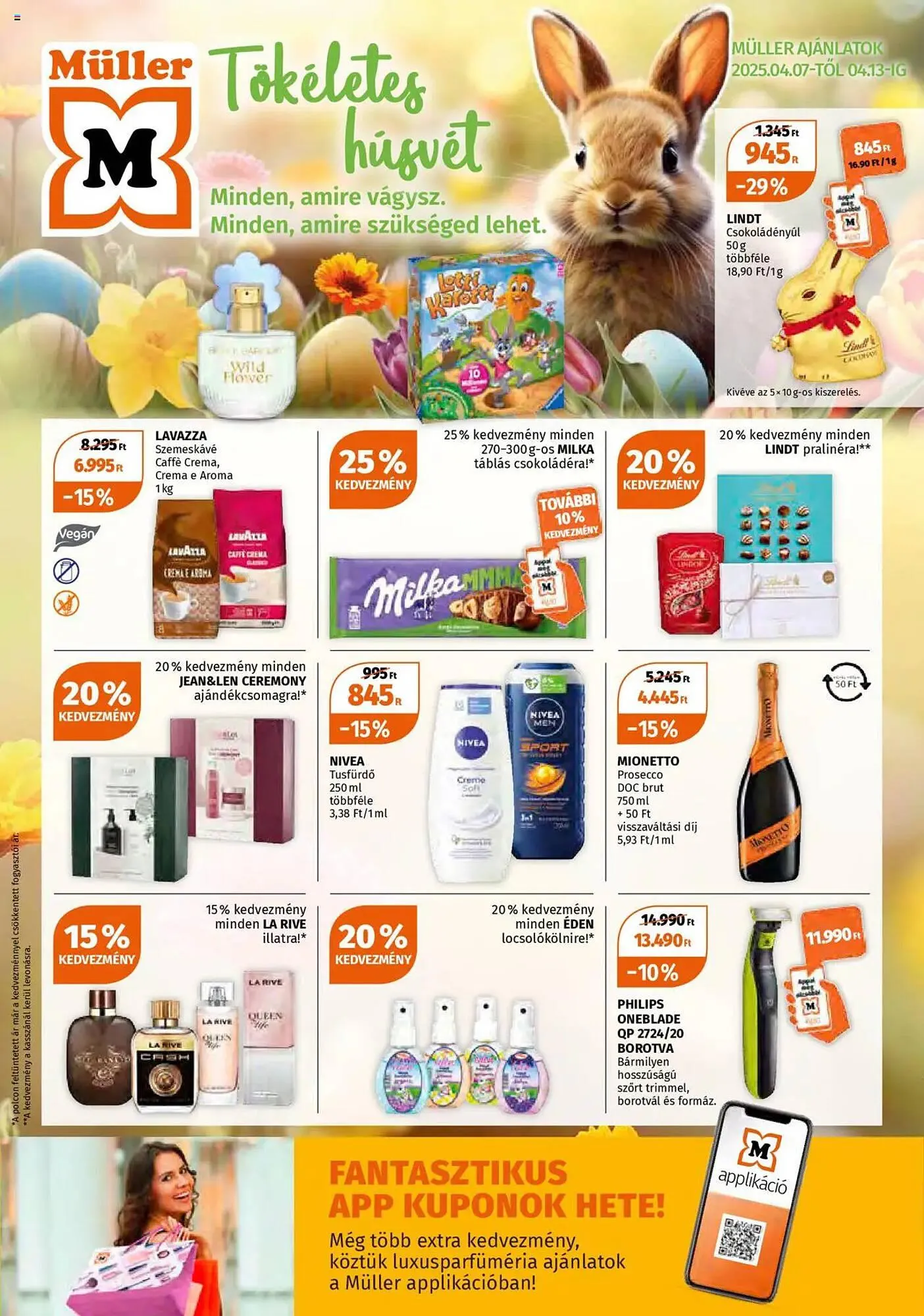 Katalógus Müller akciós újság április 7.-tól április 13.-ig 2025. - Oldal 1