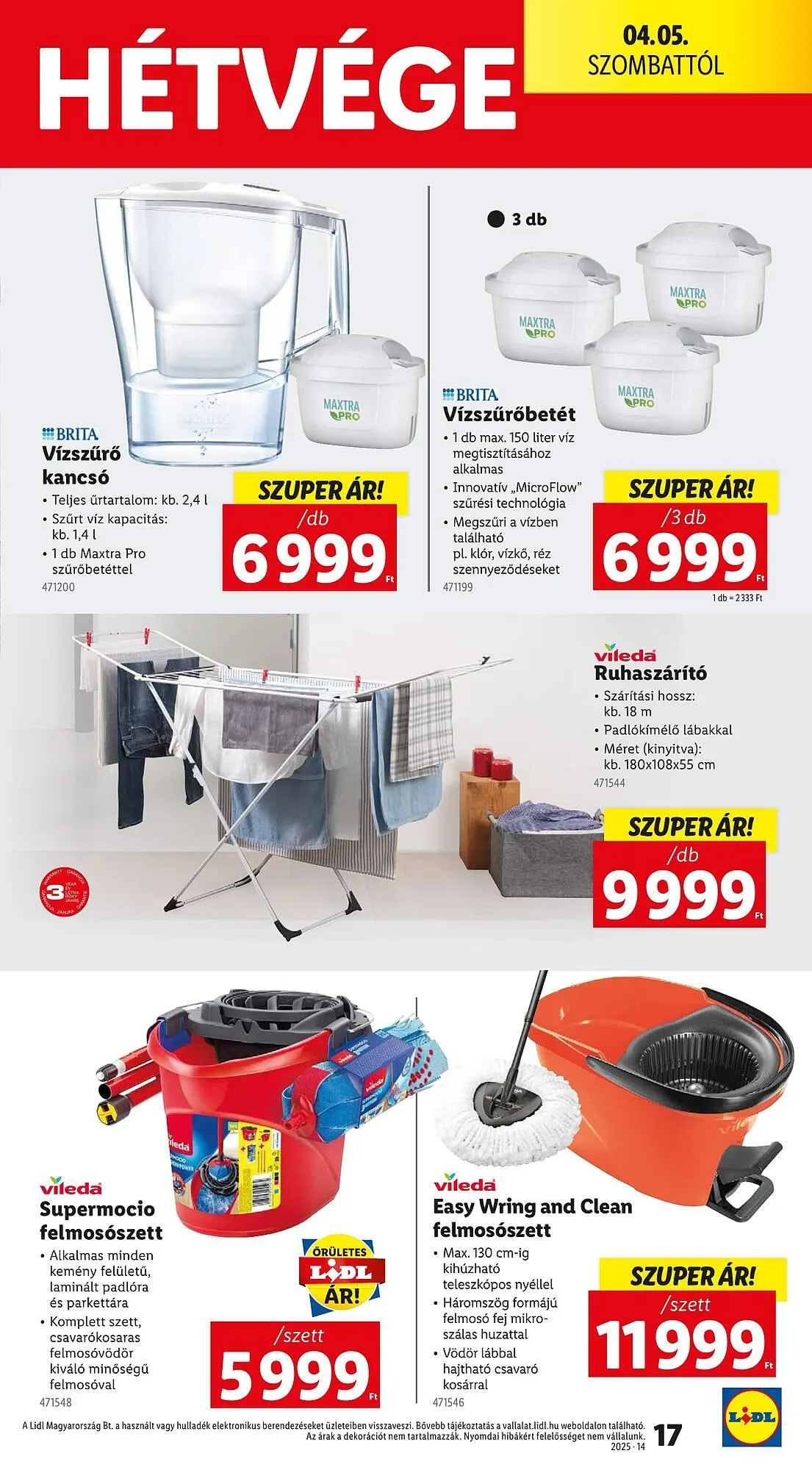 Katalógus Lidl akciós újság április 3.-tól április 9.-ig 2025. - Oldal 17