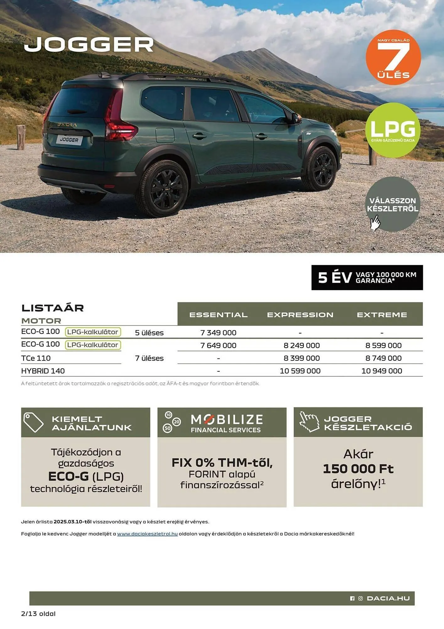 Katalógus Dacia akciós újság március 10.-tól április 20.-ig 2025. - Oldal 2