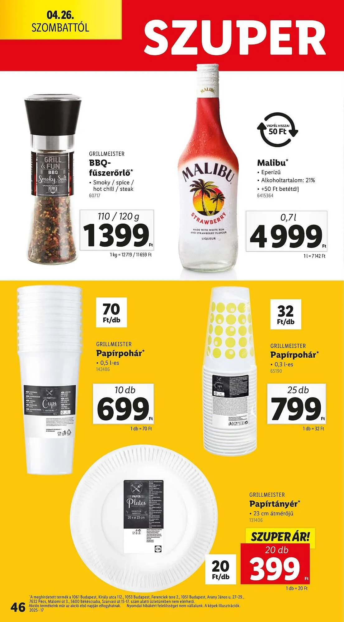 Katalógus Lidl akciós újság április 24.-tól április 29.-ig 2025. - Oldal 46