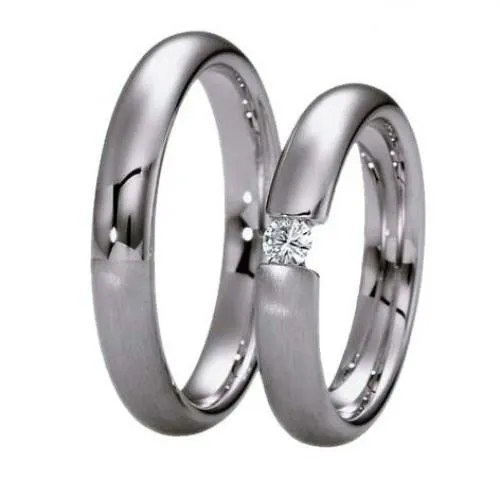 Fehér arany karikagyűrű