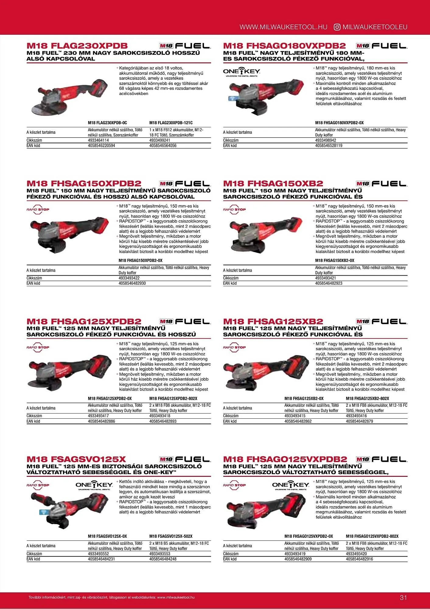Katalógus Milwaukee akciós újság szeptember 16.-tól december 31.-ig 2026. - Oldal 31