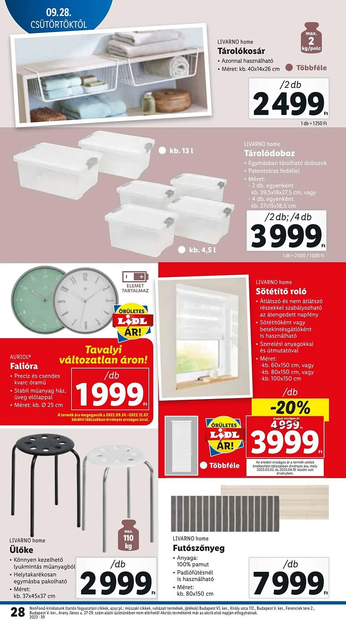 Katalógus Lidl akciós újság szeptember 28.-tól október 4.-ig 2023. - Oldal 28