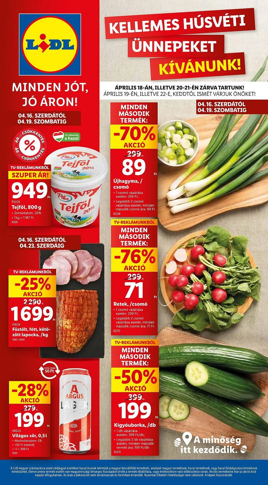 Katalógus Lidl akciós újság április 16.-tól április 19.-ig 2025. - Oldal 1