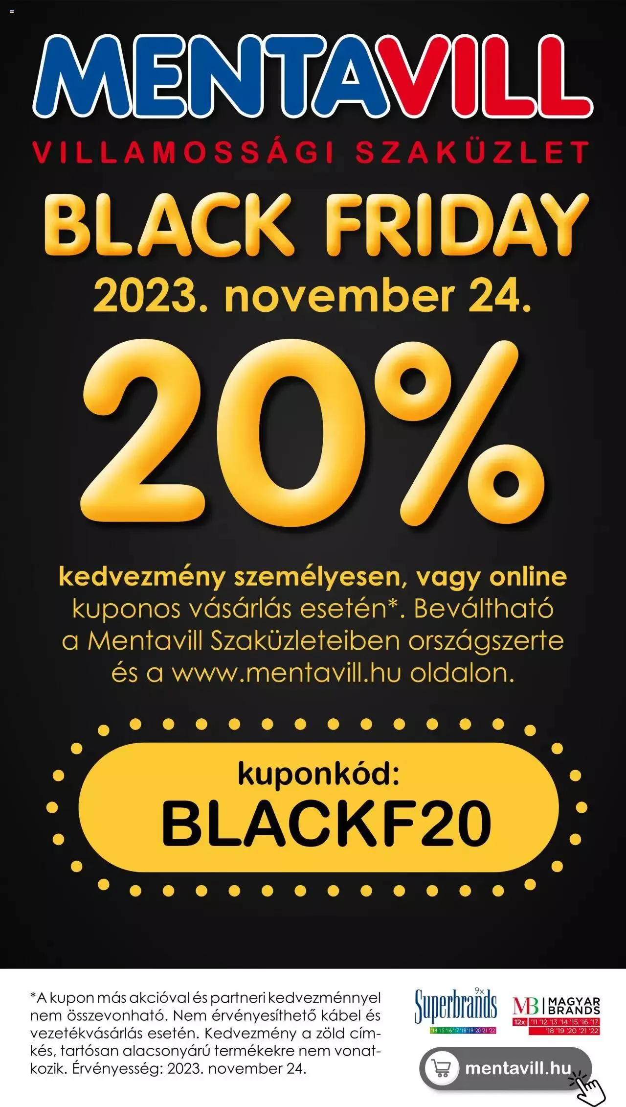 Mentavill - Black Friday kupon - 0