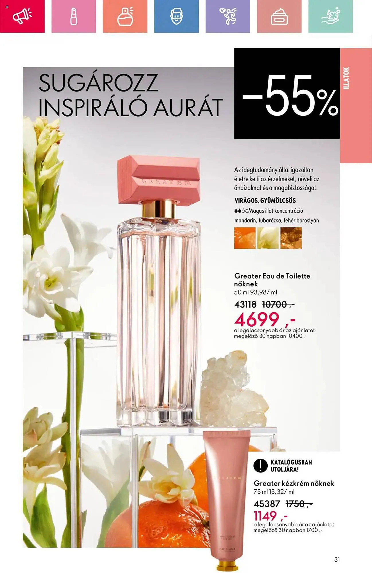 Katalógus Oriflame akciós újság április 13.-tól május 3.-ig 2025. - Oldal 31