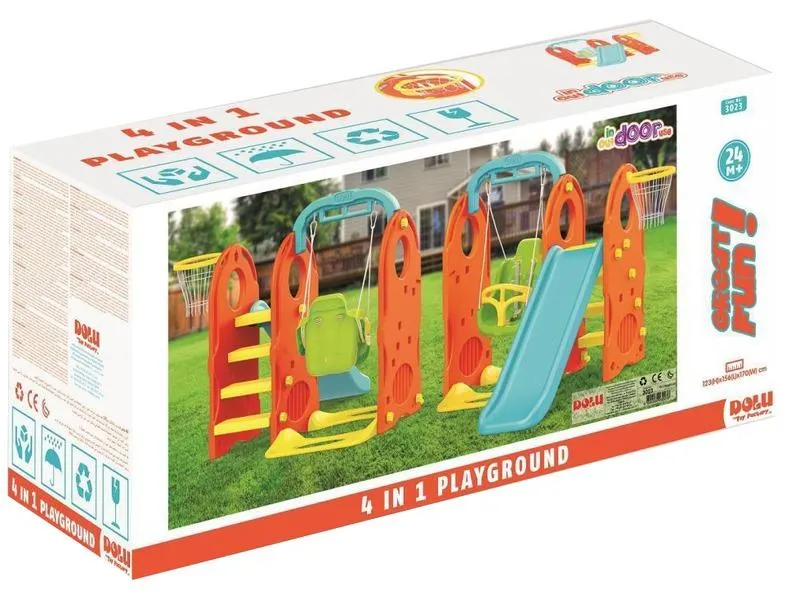 Kerti 4 az 1-ben játszótér - 156x123x124 cm