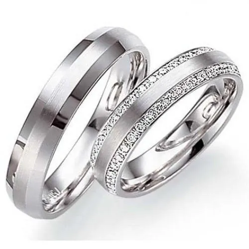 Fehér arany karikagyűrű