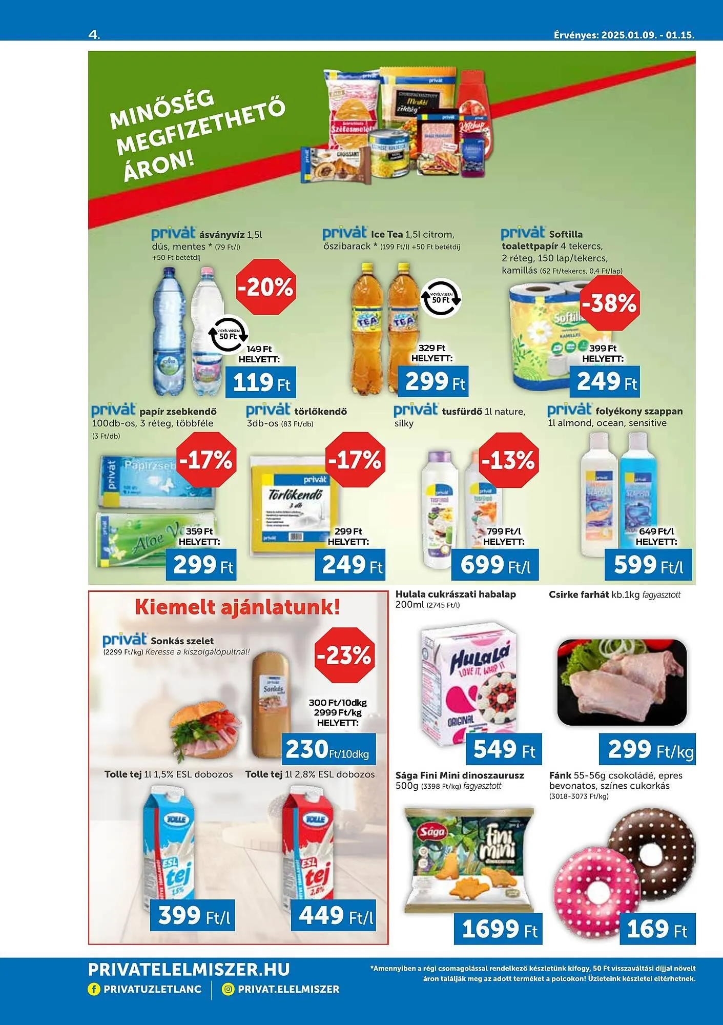 Katalógus PRIVÁT akciós újság január 9.-tól január 15.-ig 2025. - Oldal 4
