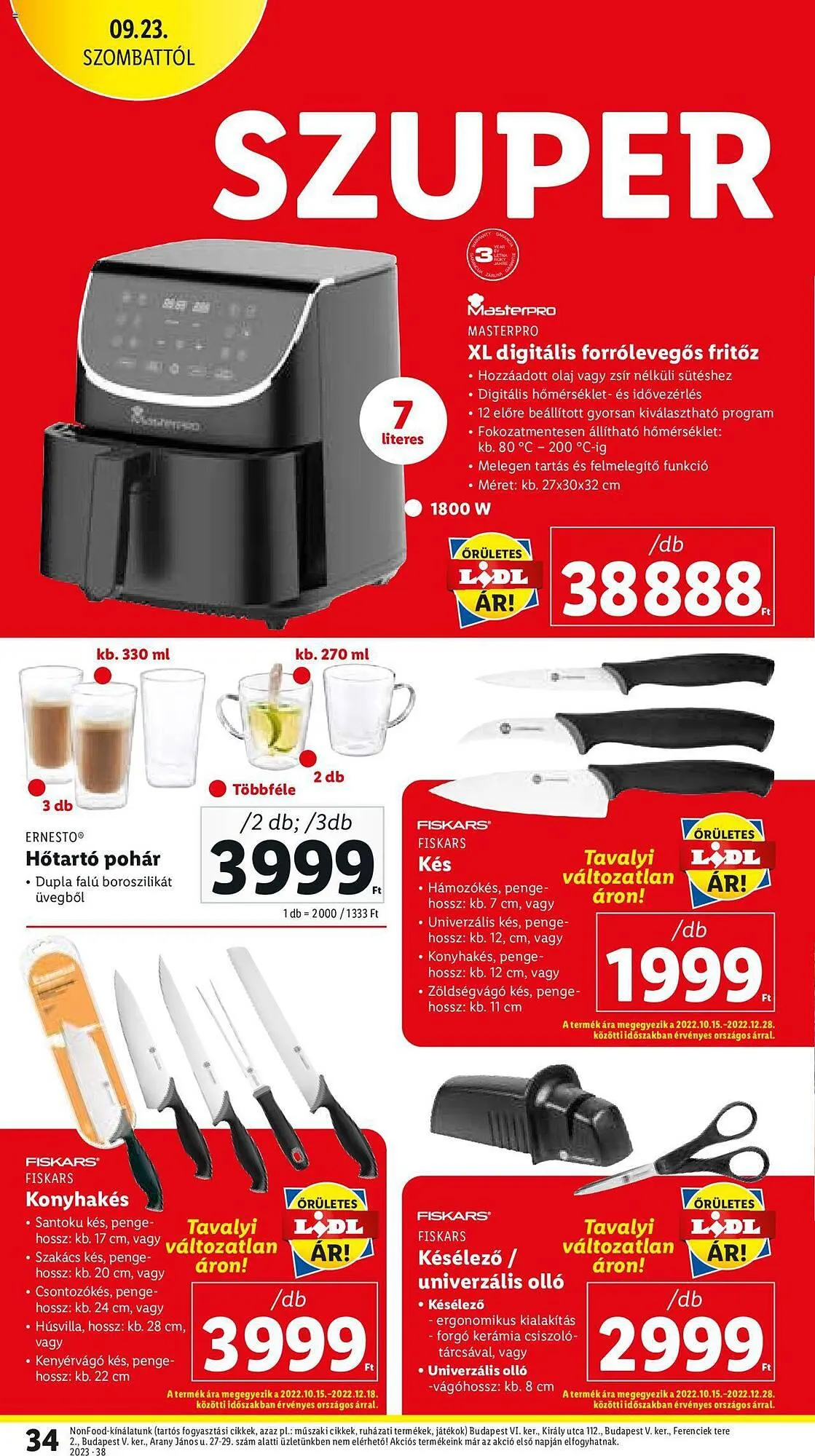 Katalógus Lidl akciós újság szeptember 21.-tól szeptember 27.-ig 2023. - Oldal 34