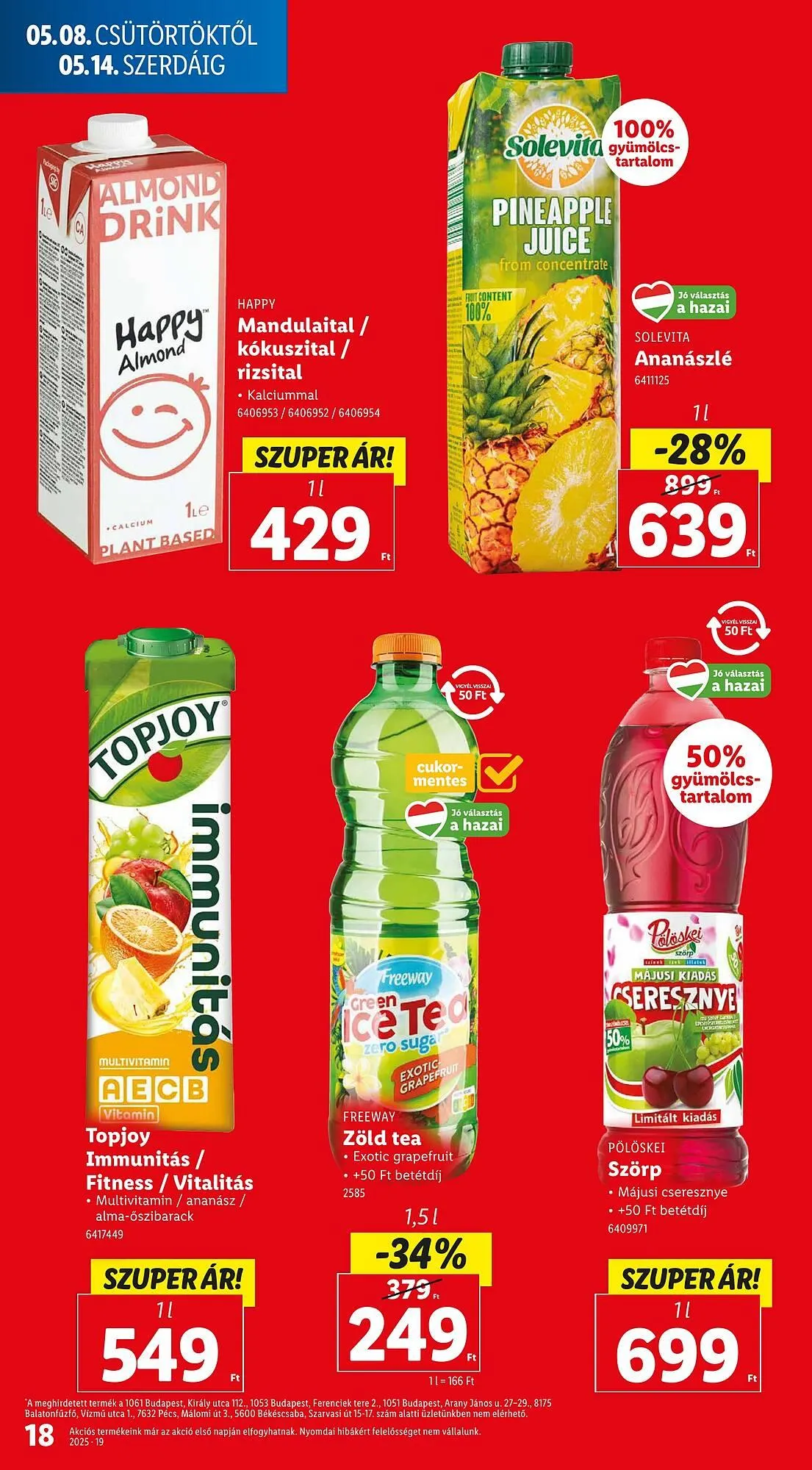 Katalógus Lidl akciós újság május 8.-tól május 14.-ig 2025. - Oldal 16