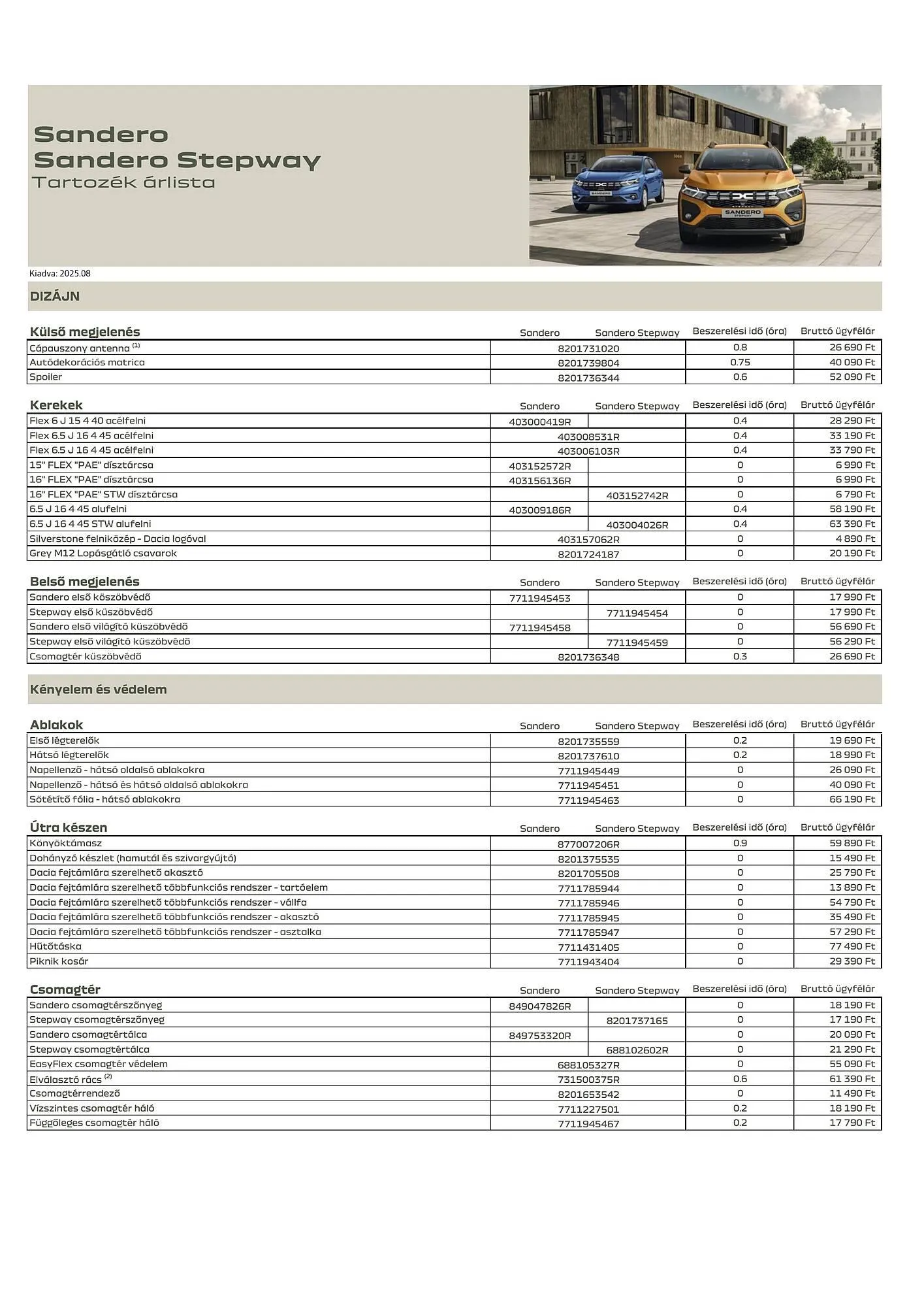 Dacia akciós újság - 1