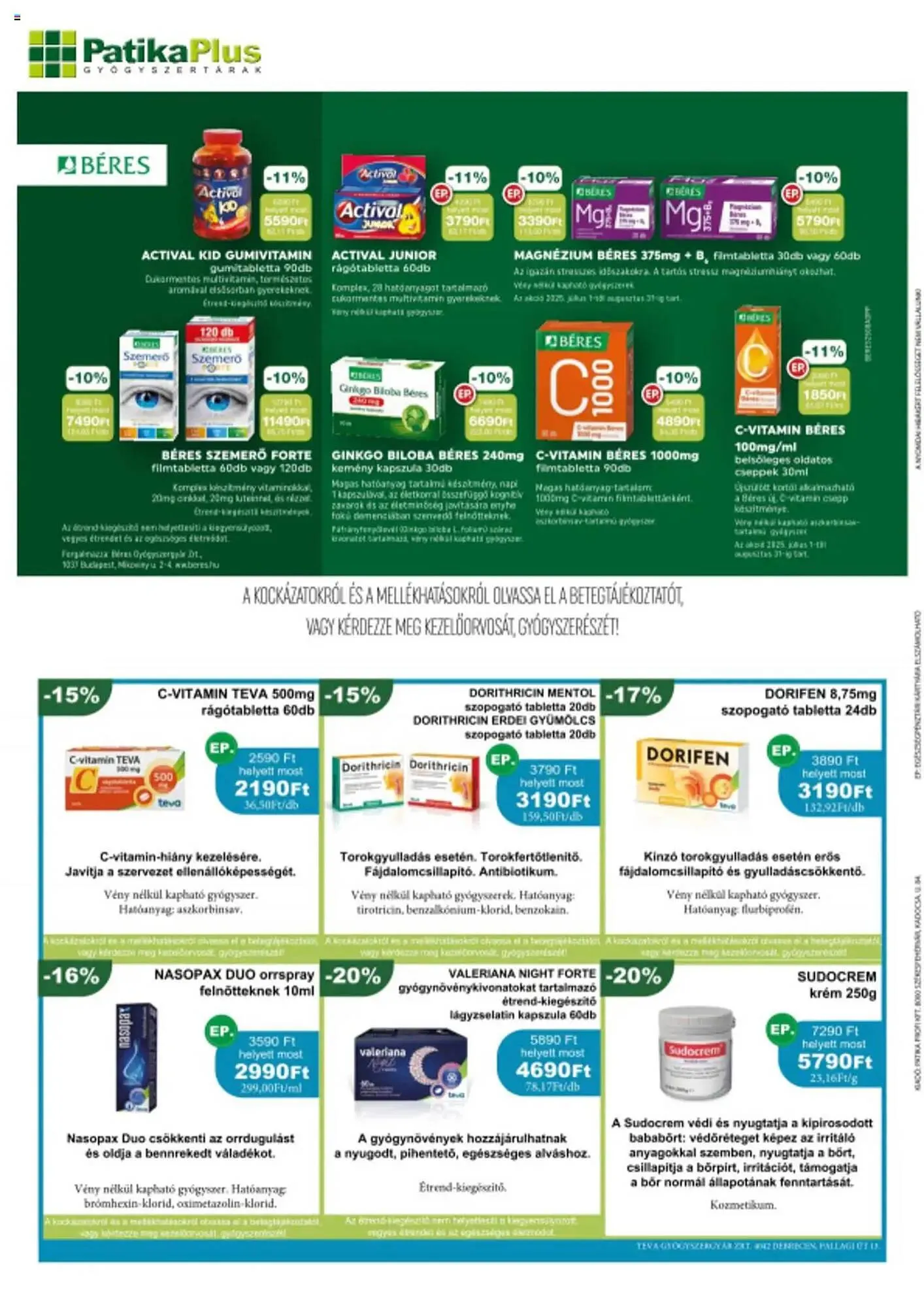 Katalógus PatikaPlus akciós újság augusztus 1.-tól augusztus 31.-ig 2025. - Oldal 6