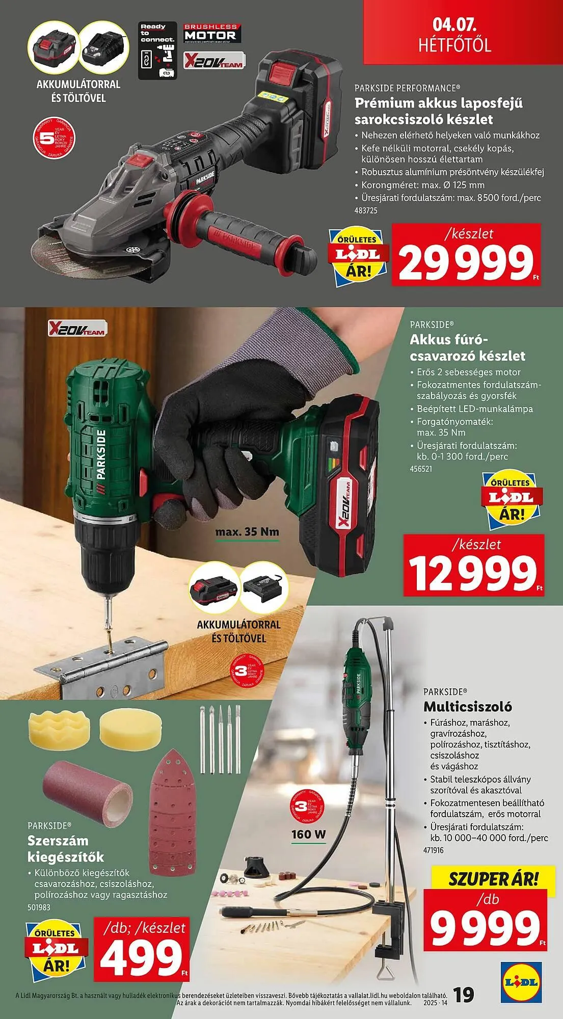 Katalógus Lidl akciós újság április 3.-tól április 9.-ig 2025. - Oldal 19