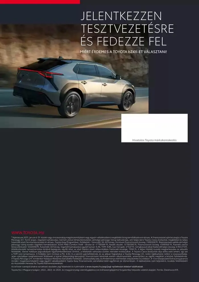 Katalógus Toyota bZ4X 11kw január 11.-tól január 11.-ig 2026. - Oldal 11
