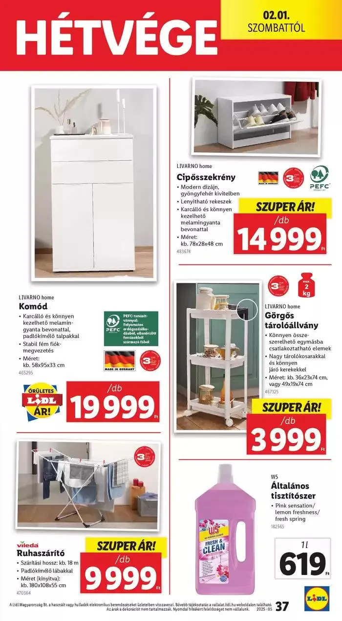 Katalógus Akciós újság – 05. hét január 30.-tól február 5.-ig 2025. - Oldal 37
