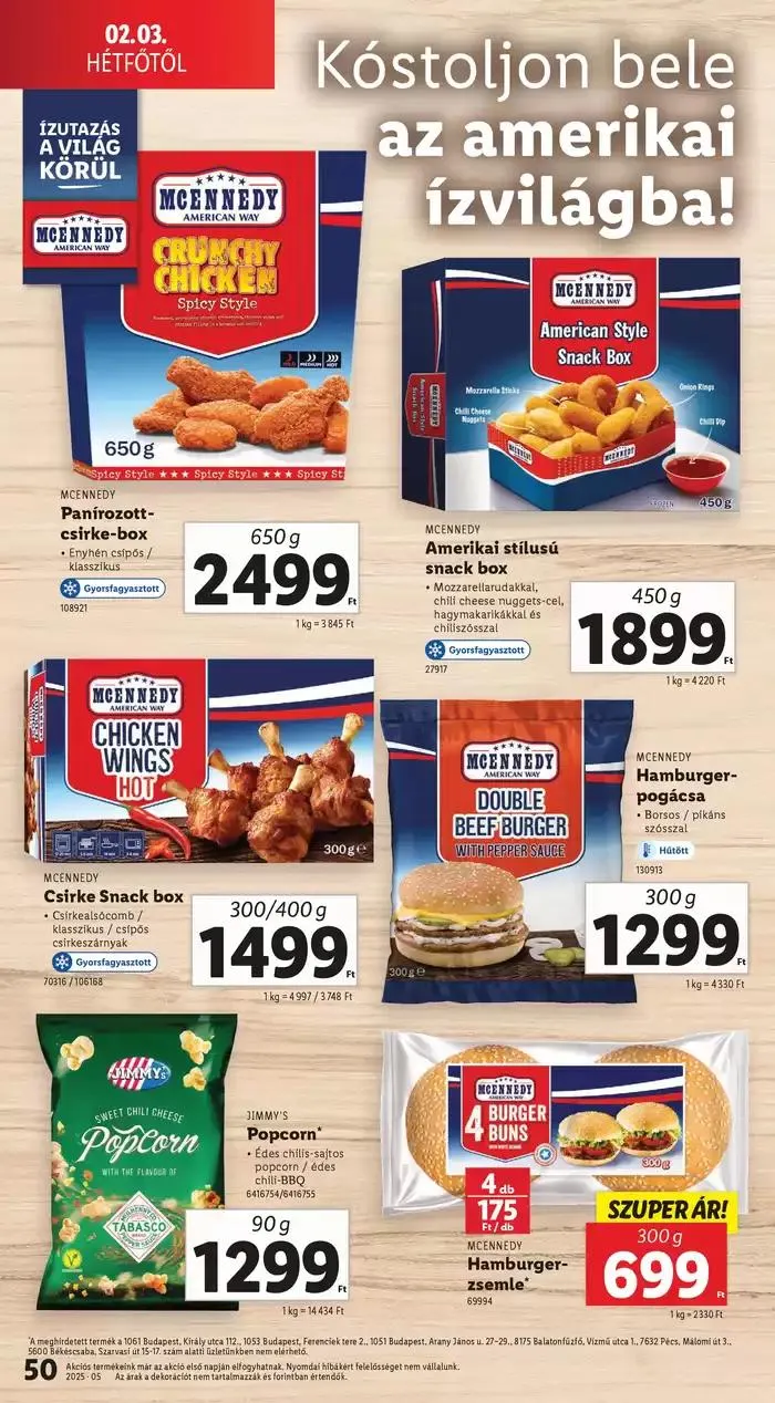 Katalógus Akciós újság – 05. hét január 30.-tól február 5.-ig 2025. - Oldal 50