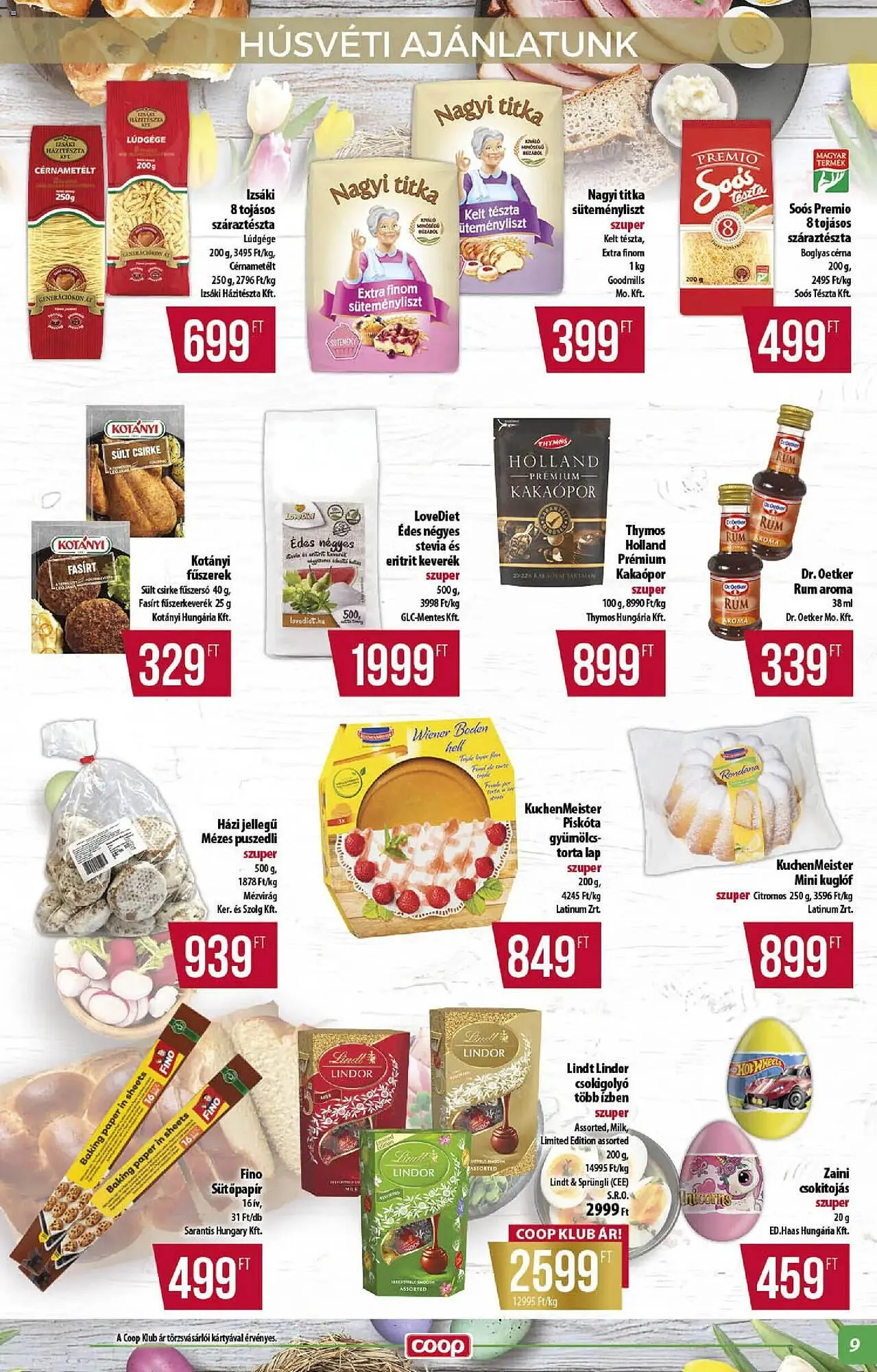 Katalógus Coop akciós újság március 26.-tól április 4.-ig 2026. - Oldal 9