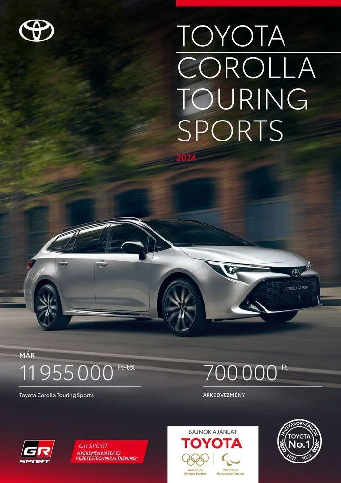 Katalógus Toyota Corolla TS MY24 augusztus 2.-tól március 2.-ig 2025. - Oldal 1