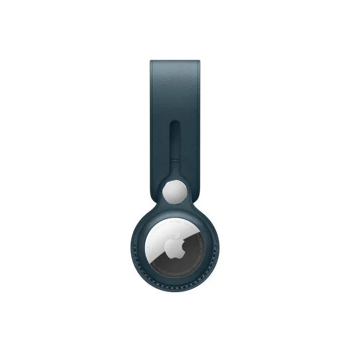 AirTag bőrpánt - balti kék