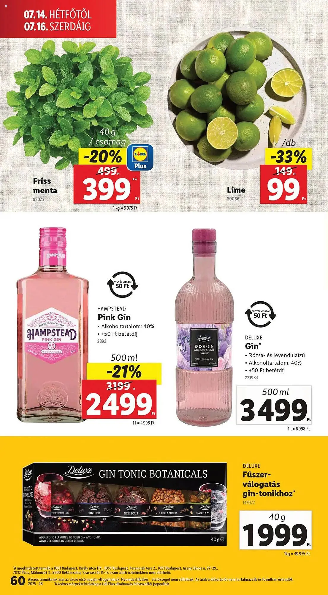 Katalógus Lidl akciós újság július 10.-tól július 16.-ig 2025. - Oldal 60