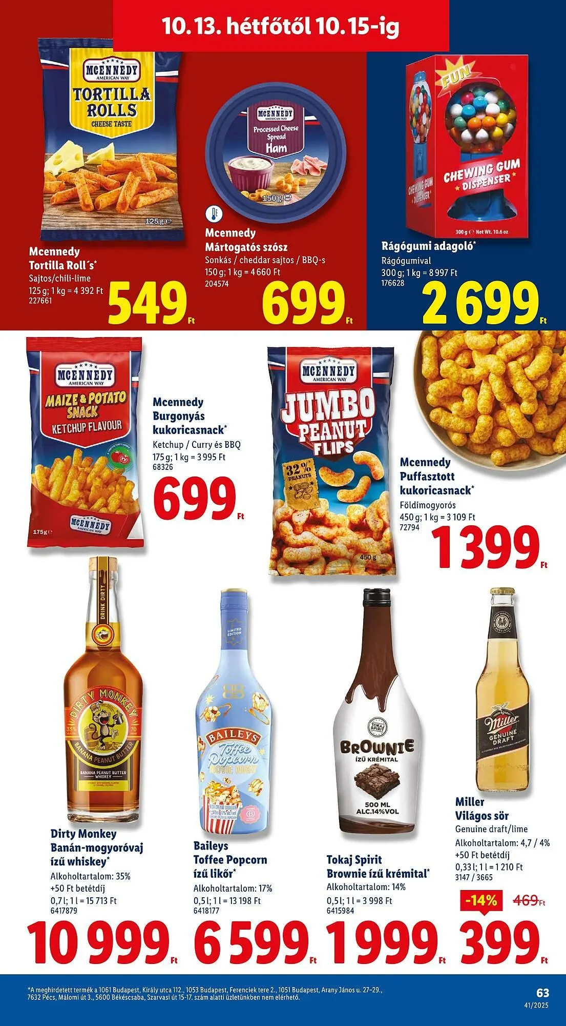 Katalógus Lidl akciós újság október 9.-tól október 15.-ig 2025. - Oldal 63