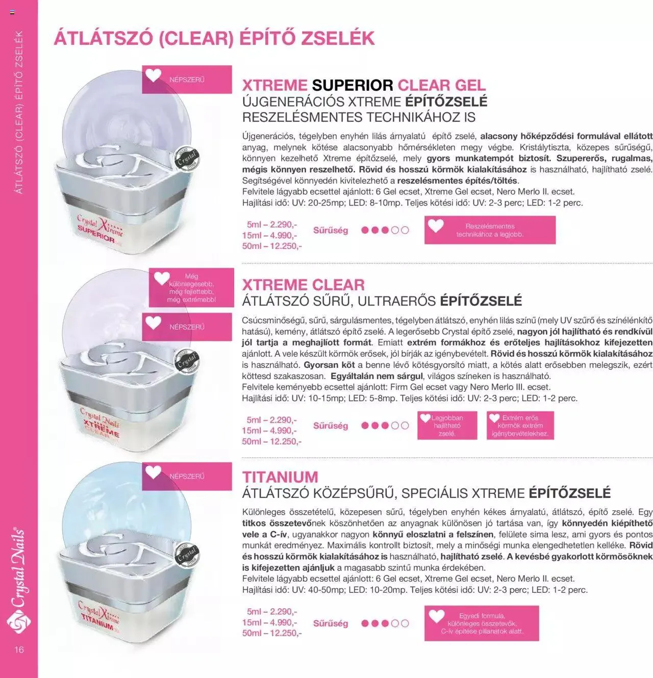 Katalógus Crystal Nails - Nagykatalógus 22/23 március 8.-tól december 31.-ig 2023. - Oldal 16