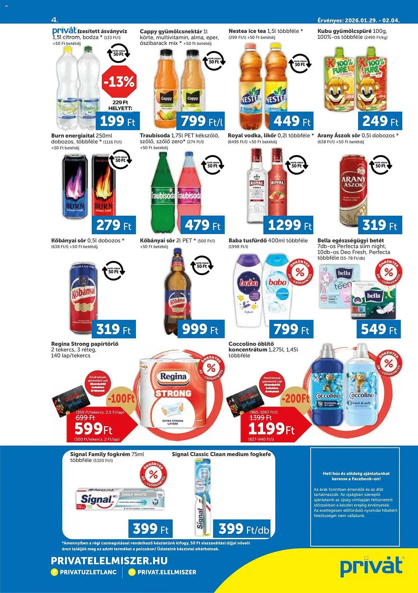 Katalógus PRIVÁT akciós újság január 29.-tól február 4.-ig 2026. - Oldal 4