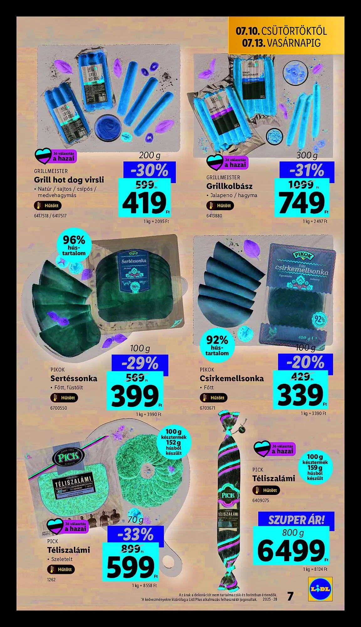 Katalógus Lidl akciós újság július 10.-tól július 16.-ig 2025. - Oldal 7
