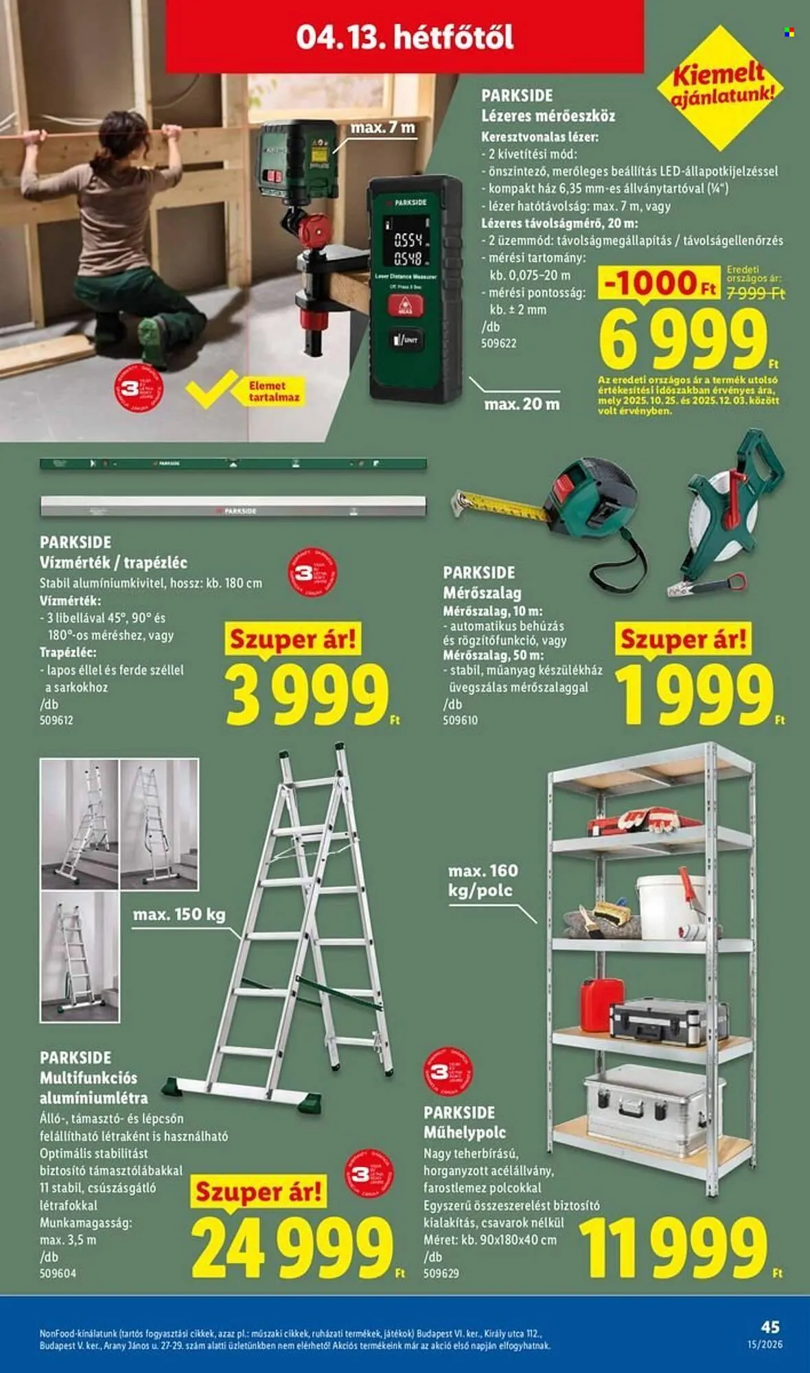 Katalógus Lidl akciós újság április 9.-tól április 15.-ig 2026. - Oldal 45