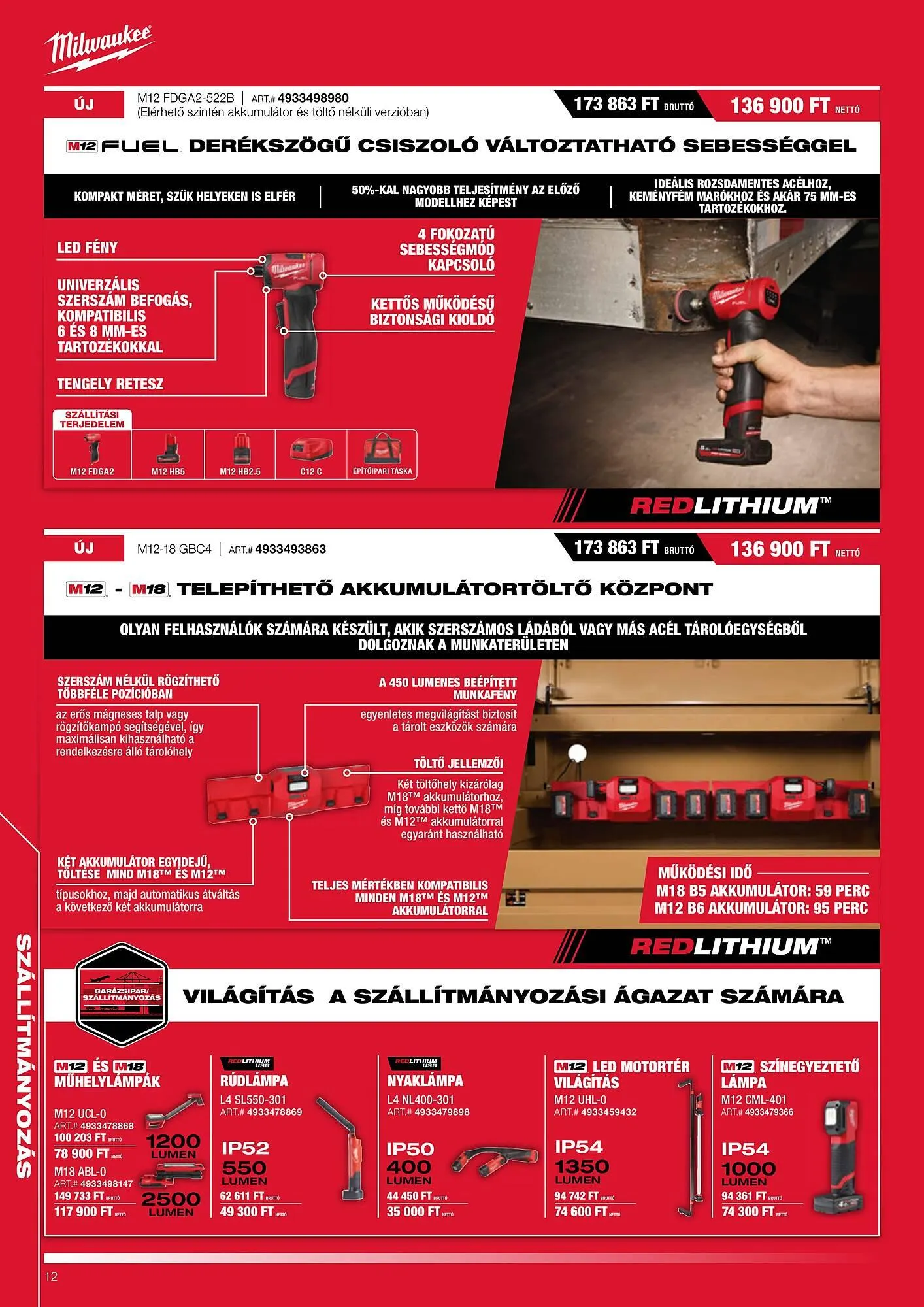 Katalógus Milwaukee akciós újság augusztus 1.-tól január 31.-ig 2026. - Oldal 12