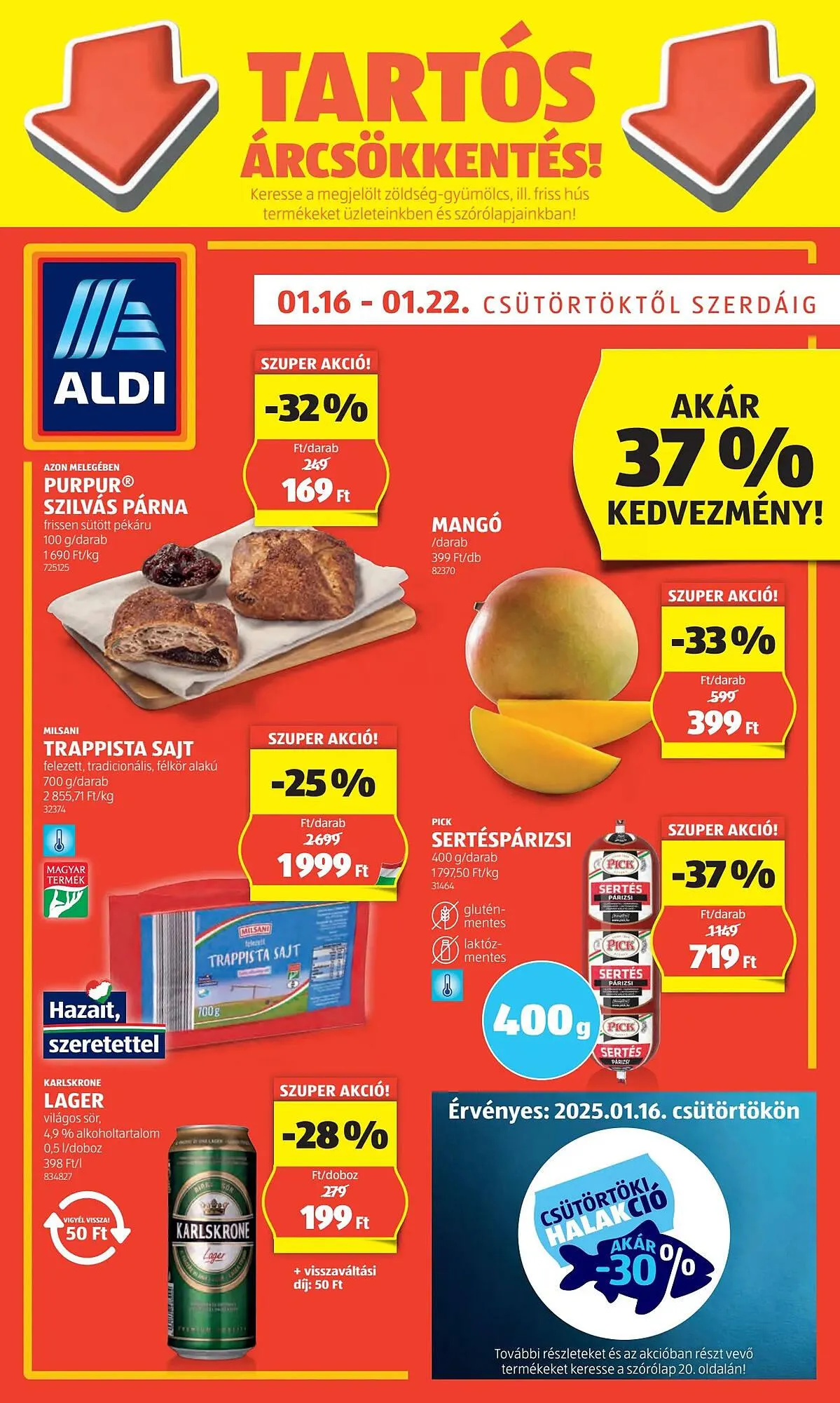 Katalógus ALDI akciós újság január 16.-tól január 22.-ig 2025. - Oldal 1