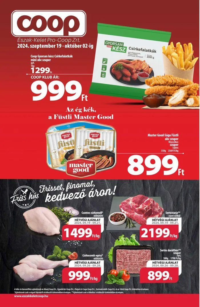 Katalógus Csúcsajánlatok minden ügyfélnek szeptember 19.-tól október 2.-ig 2024. - Oldal 1