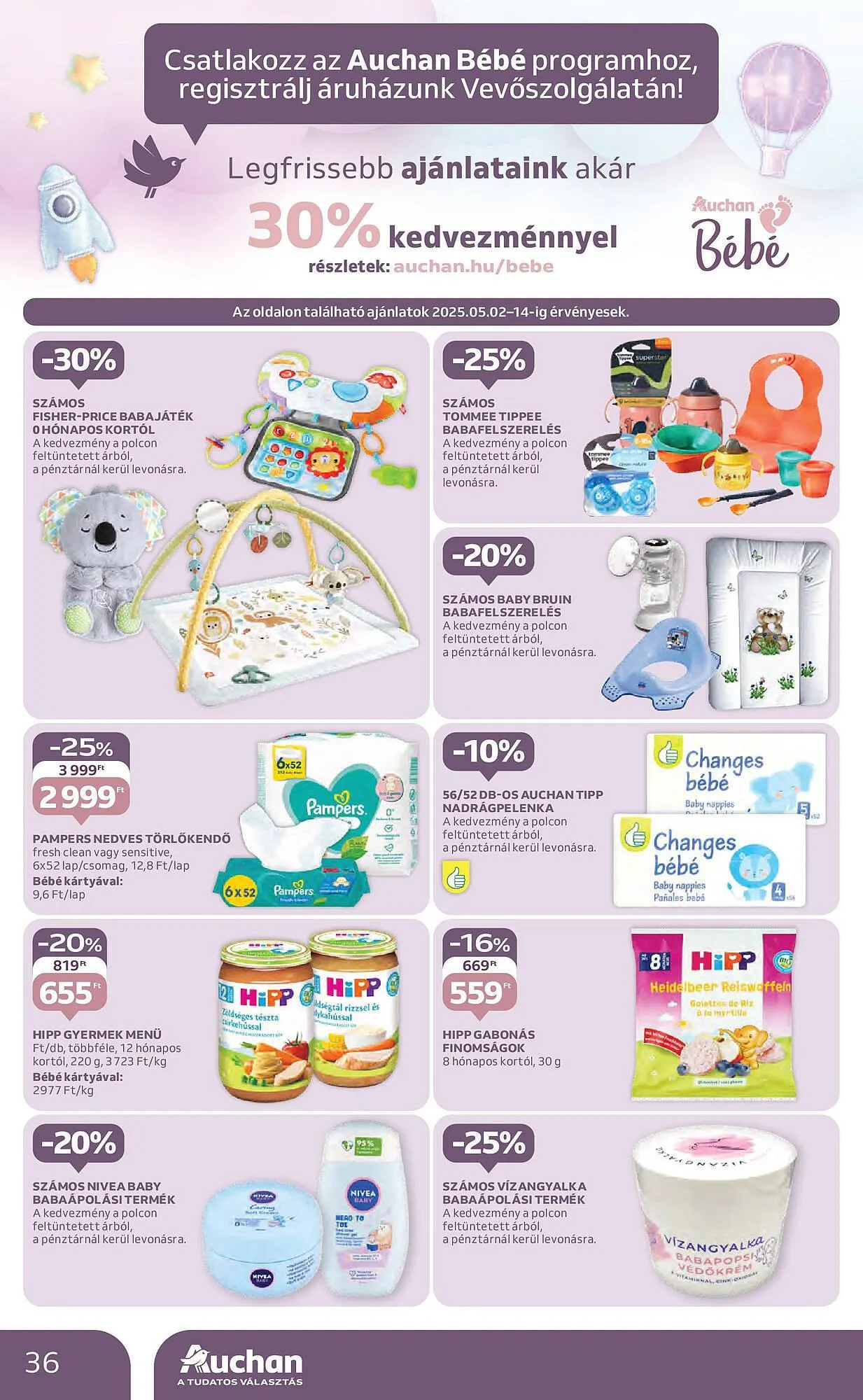 Katalógus Auchan akciós újság május 2.-tól május 7.-ig 2025. - Oldal 36
