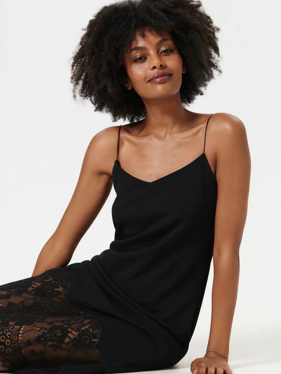 Kombinépántos miniruha