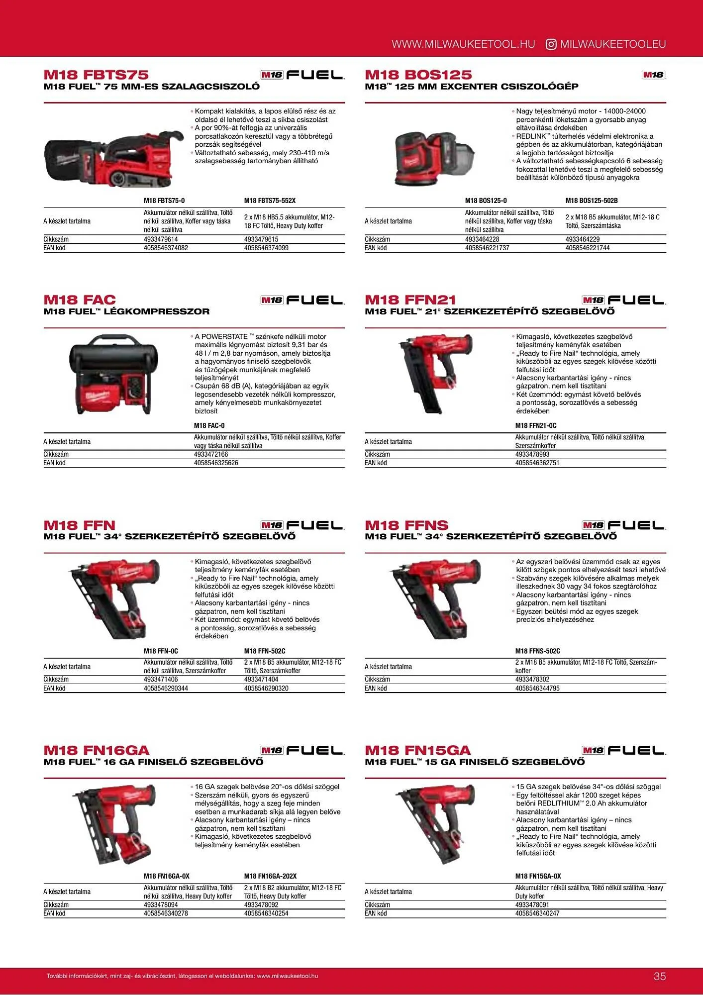 Katalógus Milwaukeetool akciós újság augusztus 14.-tól december 31.-ig 2025. - Oldal 35